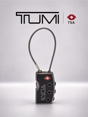 TUMI TSA Approved 3-Digit Combination Luggage Lock Resettable Cable Lock